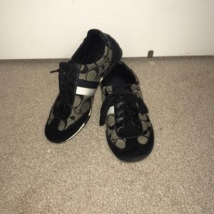 Authentic Black Coach sneakers